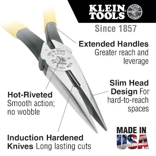 Main product image of 7" Needle Nose Side-Cutters Pliers