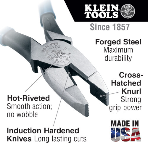 Main product image of 9" High-Leverage Side-Cutting Lineman's Pliers