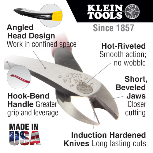 Main product image of 8" High-Leverage Ironworker's Diagonal Cutting Pliers