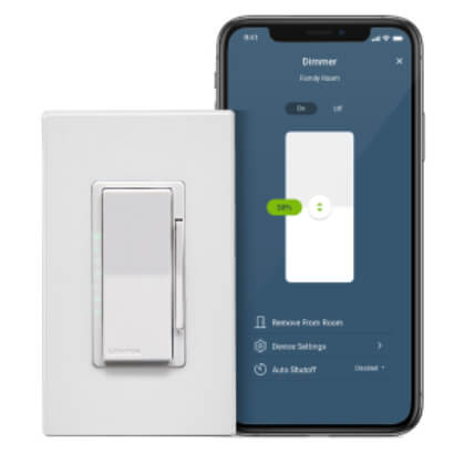 Main product image of Decora Smart Wi-Fi 600W LED Locator/Dimmer Switch (2nd Gen) - White (120V, 50/60HZ)