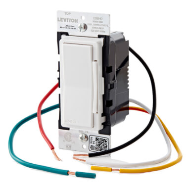 Main product image of Decora Smart Wi-Fi 600W LED Locator/Dimmer Switch (2nd Gen) - White (120V, 50/60HZ)