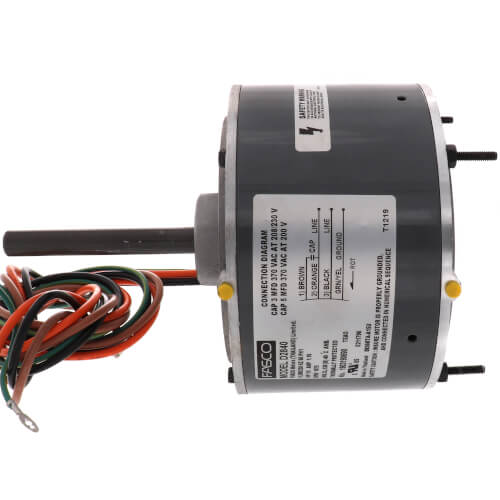 Main product image of 1-Speed 1075 RPM 1/5 HP Motor (1.3A 208/230V)