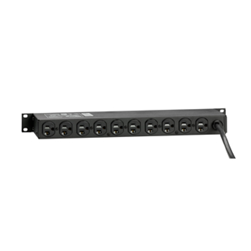 Main product image of 120v 20A 19" Rack Mount w/ switch & L5-20p Plug, 1440 Joules, 330v Impulse Clamping (Black)