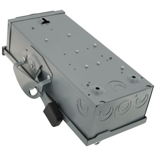 Main product image of 60A Fusible General Duty Safety Switch, 3 Pole, NEMA 3R Enclosure w/ Bolt on Hub Provision and Neutral (240VAC)