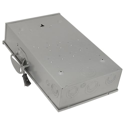 Main product image of 200A Fusible General Duty Safety Switch, 3 Pole, NEMA 3R Enclosure w/ Bolt on Hub Provision and Neutral (240VAC)