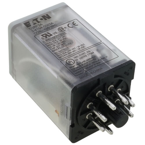 D3RF2A Eaton D3RF2A General Purpose Ice Cube Relay, 8pin, DPDT, 2P