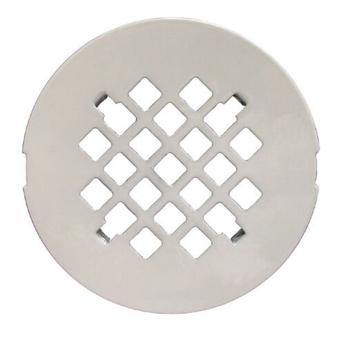Main product image of 4-1/4" White Snap-In Shower Drain Strainer