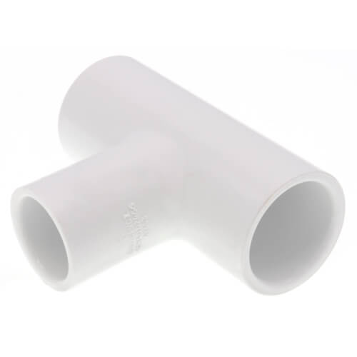 Main product image of 3/4" x 3/4" x 1/2" PVC Sch. 40 Reducing Tee (Deep Socket)