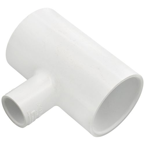 Main product image of 1-1/2" x 1-1/2" x 1/2" PVC Sch. 40 Reducing Tee (Deep Socket)
