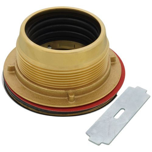 Main product image of Over 2" No Caulk Shower Stall Drain Stainless Steel Strainer w/ Brass Body