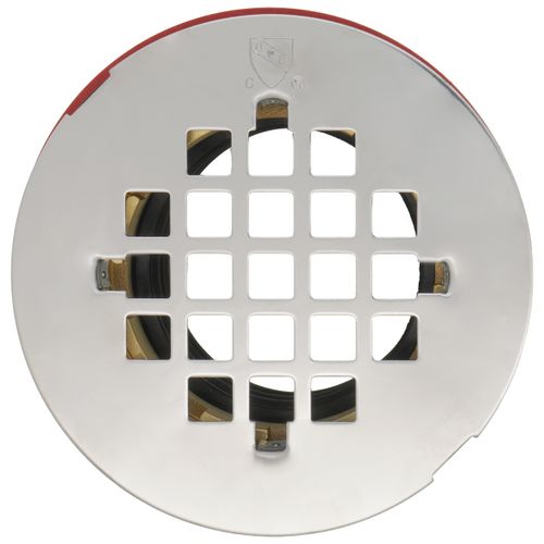 Main product image of Over 2" No Caulk Shower Stall Drain Stainless Steel Strainer w/ Brass Body