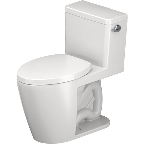 Main product image of D-Neo PRO 1.28 GPF Rimless Elongated Toilet Bowl, Single Flush, ADA Compliant, w/ DuraShield, Right Lever Flush and Seat (White)