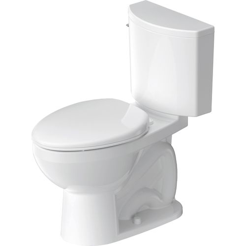 Main product image of Duravit No.1 PRO Two-Piece Toilet Kit, Left Hand Lever (White)