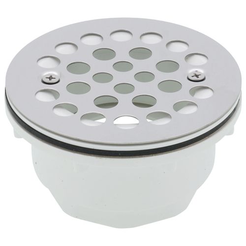 Main product image of 2" PVC Shower Stall Drains w/ Receptor Base Stainless Steel Strainer