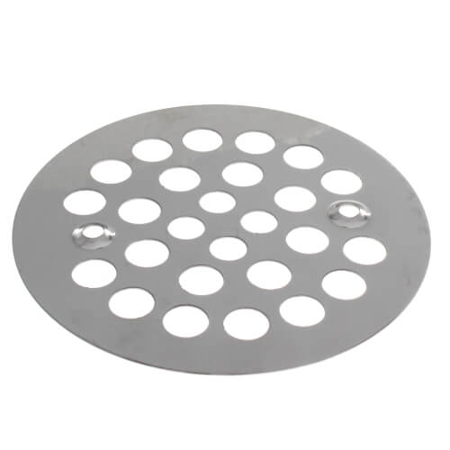 Main product image of 4-1/4" Strainer w/ Screws for Fiberglass Shower Stalls (Stainless Steel)
