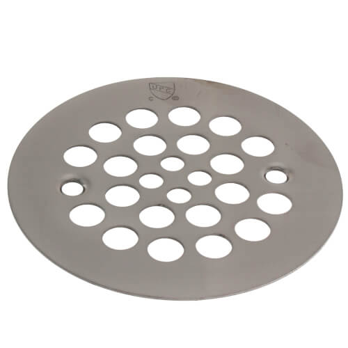 Main product image of 4-1/4" Satin Nickel Screw Down Shower Drain Strainer w/ Screws