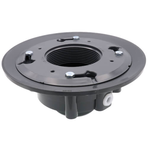 Main product image of 2" x 3" PVC Heavy Duty Drain Base with Clamping Ring and Primer Tap, for 3" Spud