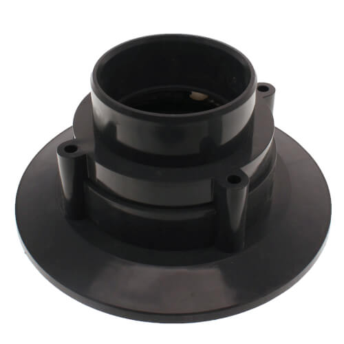 Main product image of 3" x 4" Brushed Nickel Heavy Duty PVC Shower Drain w/ 5" Square Strainer