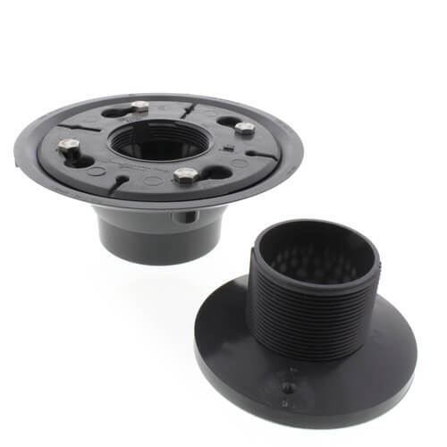 Main product image of 4" Shower Drain/Floor Drain w/ Stainless Steel Round Strainer PVC