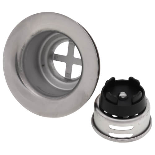 Main product image of Stainless Steel Drain with Removable Basket Strainer and Rubber Stopper, D5018A