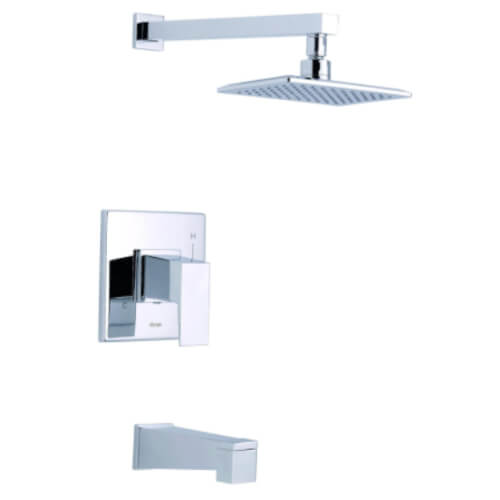 Main product image of Mid-Town Tub and Shower Trim w/ Treysta Ceramic Disc Pressure Balance Cartridge, 2 GPM (Chrome)