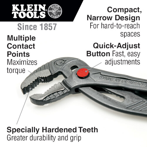 Main product image of 10" Quick-Adjust Klaw Pump Pliers