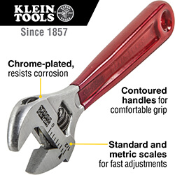 Main product image of 4" Plastic Dipped Adjustable Wrench