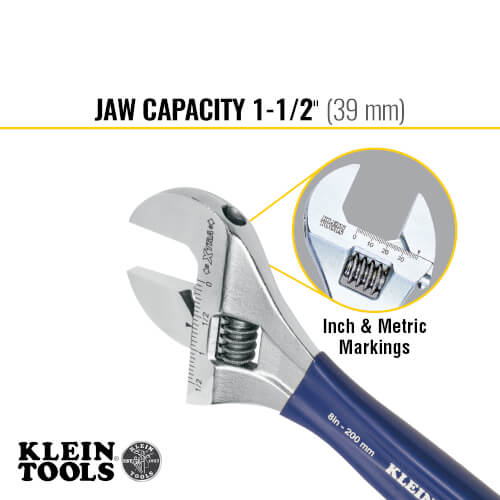 Main product image of 8" Extra-Wide Adjustable Wrench