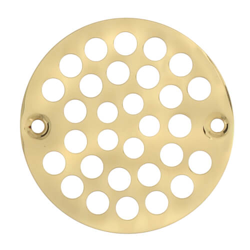 D54010 Jones Stephens D54010 4" Polished Brass PVD Round Stamped