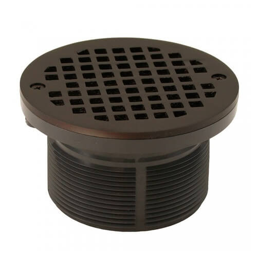 Main product image of 5" Round Oil Rubbed Bronze Strainer w/ 3-1/2" PVC Spud