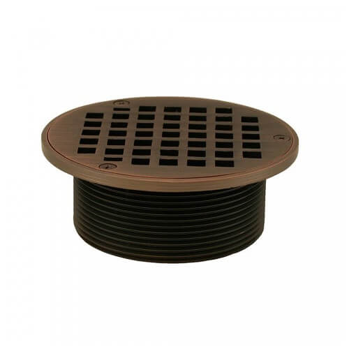 Main product image of 5" Round Old World Bronze Strainer w/ 3-1/2" Metal Spud