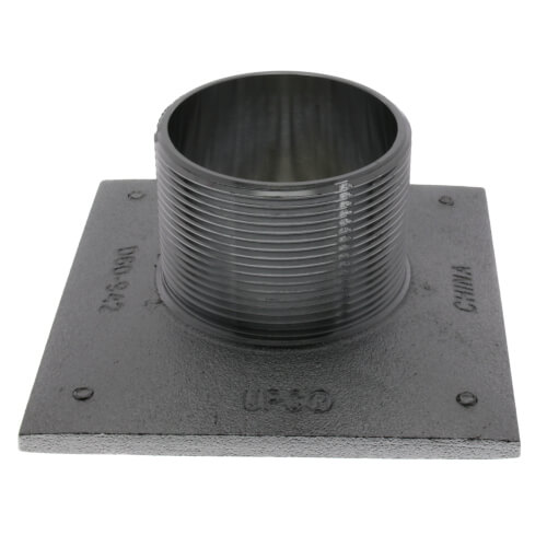 Main product image of 4" Square Chrome Plated Strainer w/ 2" Brass Spud