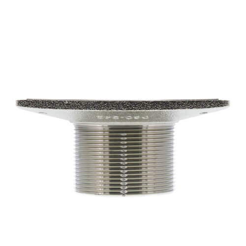 Main product image of 4" Square Brushed Nickel Strainer w/ 2" Brass Spud
