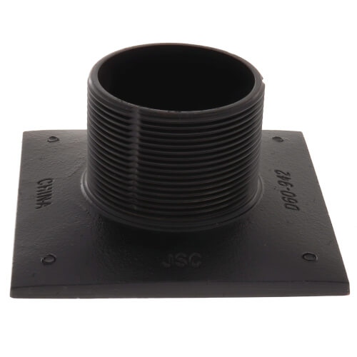 Main product image of 4" Square Oil Rubbed Bronze Strainer w/ 2" Brass Spud