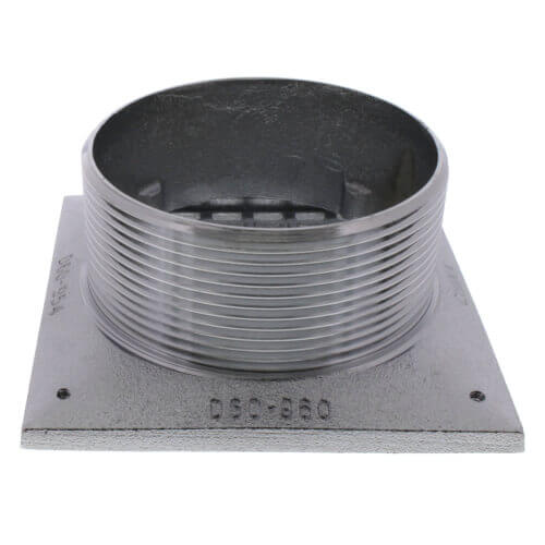 Main product image of 5" Square Chrome Plated Strainer w/ 3-1/2" Metal Spud