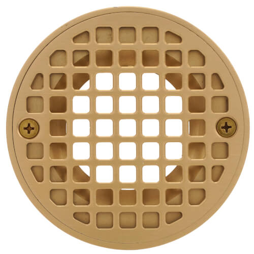 Main product image of 4-1/4" Round Polished Brass Strainer w/ 2" Metal Spud