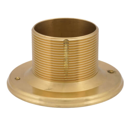 Main product image of 4-1/4" Round Polished Brass Strainer w/ 2" Metal Spud
