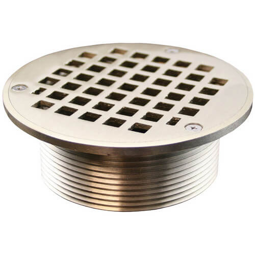 Main product image of 5" Round Nickel Bronze Strainer w/ 3-1/2" Metal Spud