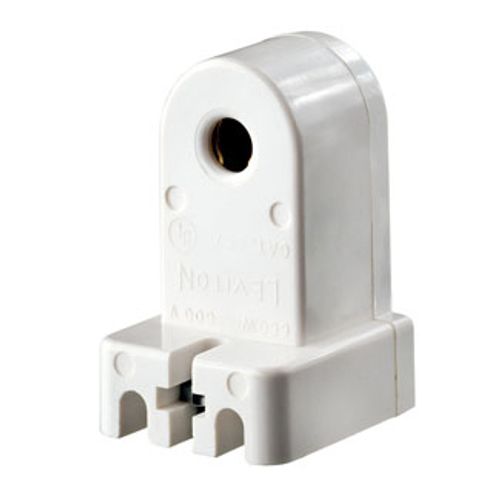 Main product image of Slimline Base, Single Pin, Standard Fluorescent Lampholder, Pedestal, Slide-on, Stationary, (White)