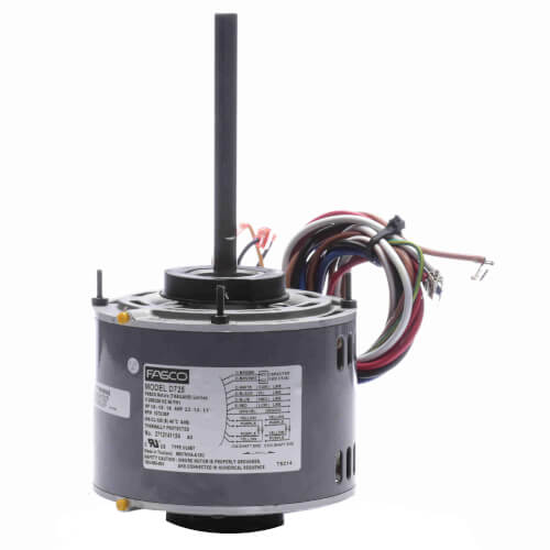 Main product image of 5-5/8" 1-Speed Condenser Fan Motor (1/4 HP, 208-230V, 1075 RPM)