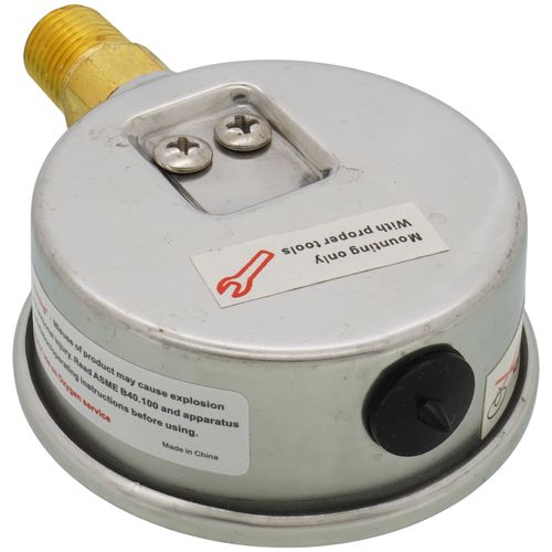 Main product image of D82LFB, 1/4" NPT, 2-1/2" Dial, Industrial Pressure Gauge with Lower Mount (0-100 PSI)