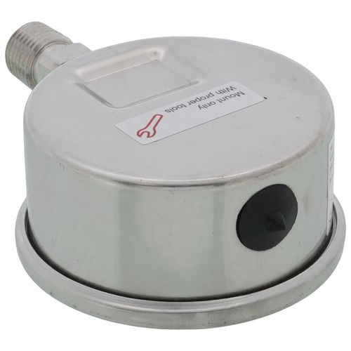 Main product image of D83LFSS, 1/4" NPT, 2-1/2" Dial, Industrial Pressure Gauge with Lower Mount (0-100 PSI)