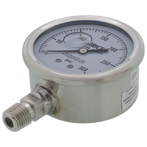 Main product image of D83LFSS, 1/4" NPT, 2-1/2" Dial, Industrial Pressure Gauge with Lower Mount (0-300 PSI)