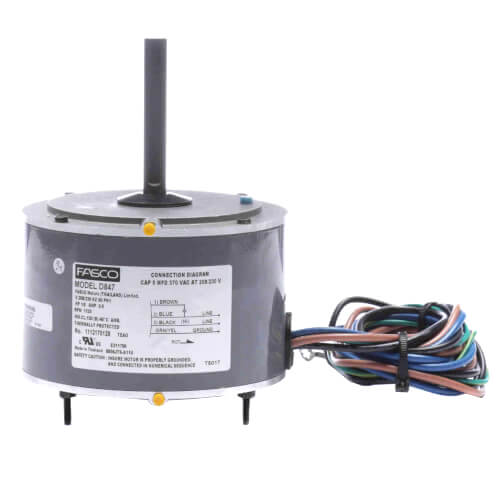Main product image of 5-5/8" Condenser Fan Motor (1/8 HP, 208-230V, 1125 RPM)