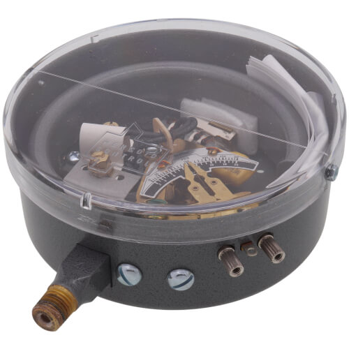 Main product image of Brass Bourdon Tube SPST Pressure Switch w/ Mercury Switch, Open on Rise (10 - 300 PSIG)