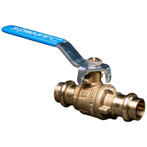 Main product image of 1/2" Female Press Straight Full Port Brass Ball Valve (Lead Free)
