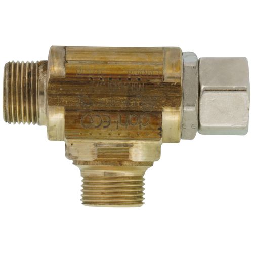 Main product image of 3/8" OD Fem. Comp. x 3/8" OD Comp. x 3/8" OD Comp. Mini-Ball Tee less Nuts & Sleeve, Lead Free (Brass), 510-41-31LNS-31LNS