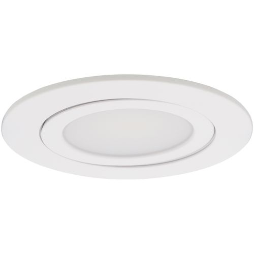Main product image of 4" Round Aperture Adjustable Slim Downlight, 5 CCT Selectable - Matte White (12W)