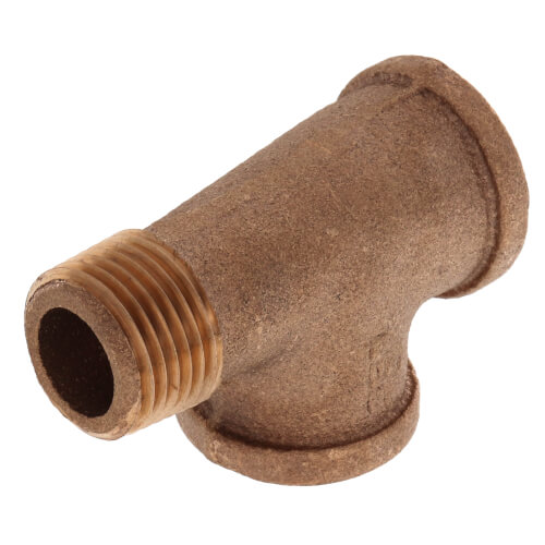 1/2" F x M x F Brass Street Tee (Lead Free)