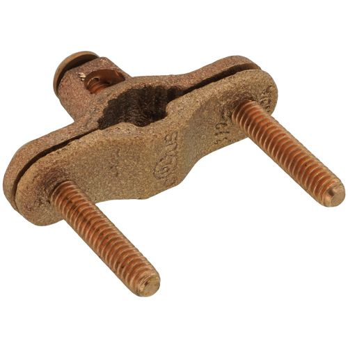 Main product image of 3/8"-1" Direct Burial Bronze Bare Ground Clamp, 10 Sol - 2 Str (Pack of 25)